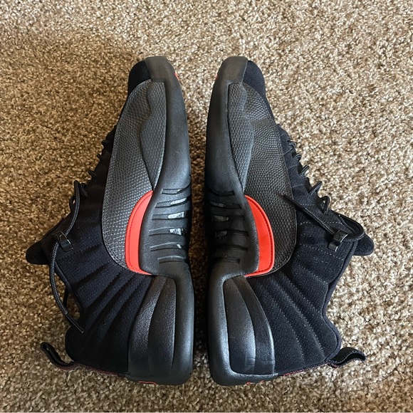 Nike Air Jordan Retro 12 XII Low Max Black Leather 308317-003 Size 12 - Picture 6 of 9